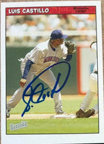 Luis Castillo Signed 2006 Bazooka Baseball Card - Minnesota Twins
