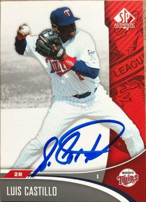 Luis Castillo Signed 2006 SP Baseball Card - Minnesota Twins - PastPros