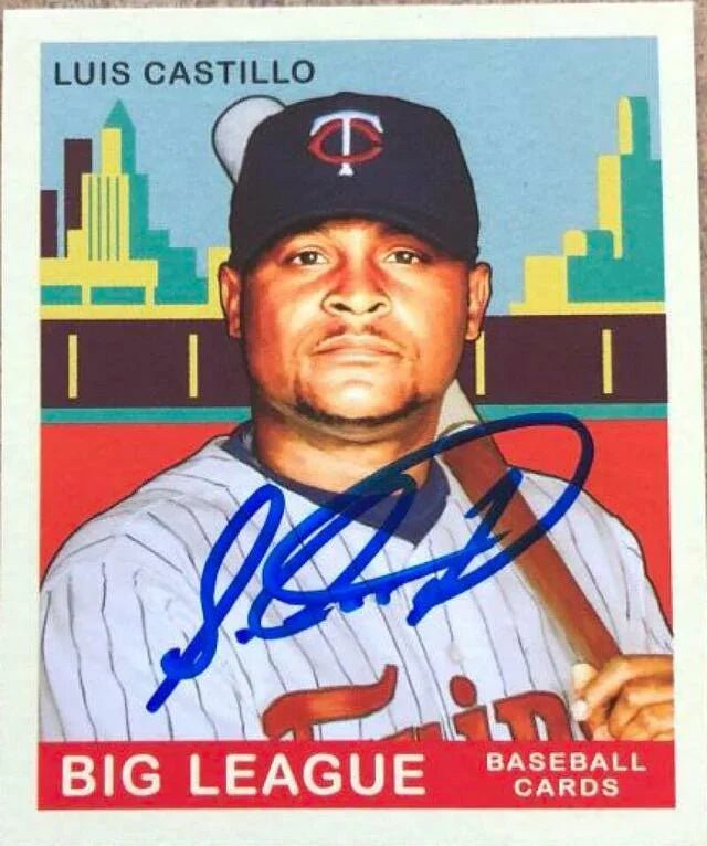 Luis Castillo Signed 2007 Upper Deck Goudey Baseball Card - Minnesota Twins