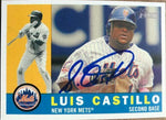 Luis Castillo Signed 2009 Topps Heritage Baseball Card - New York Mets - PastPros