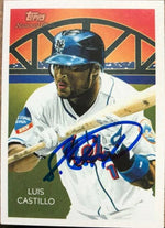 Luis Castillo Signed 2010 Topps National Chicle Baseball Card - New York Mets