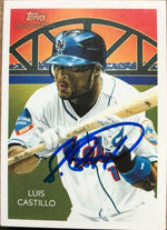 Luis Castillo Signed 2010 Topps National Chicle Baseball Card - New York Mets - PastPros