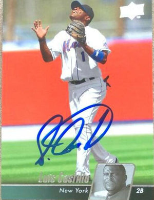Luis Castillo Signed 2010 Upper Deck Baseball Card - New York Mets - PastPros