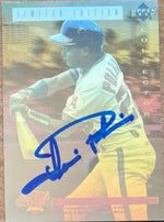 Luis Polonia Signed 1992 Upper Deck Denny's Grand Slam Baseball Card - Anaheim Angels
