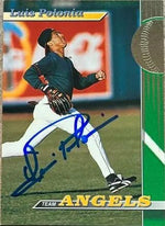 Luis Polonia Signed 1993 Stadium Club Team Baseball Card - California Angels