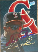 Luis Polonia Signed 1993 Studio Baseball Card - California Angels - PastPros
