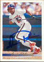Luis Polonia Signed 1993 Upper Deck Baseball Card - California Angels - PastPros