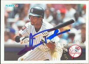 Luis Polonia Signed 1994 Fleer Update Baseball Card - New York Yankees