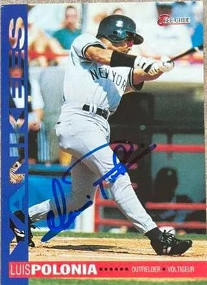 Luis Polonia Signed 1994 O-Pee-Chee Baseball Card - New York Yankees