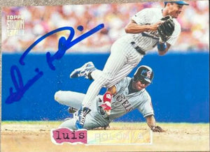 Luis Polonia Signed 1994 Stadium Club Golden Rainbow Baseball Card - California Angels