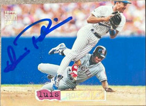 Luis Polonia Signed 1994 Stadium Club Golden Rainbow Baseball Card - California Angels - PastPros