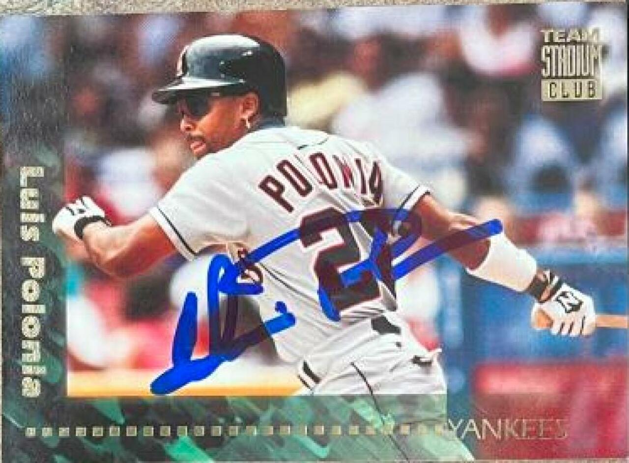 Luis Polonia Signed 1994 Stadium Club Team Baseball Card - California Angels - PastPros