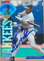 Luis Polonia Signed 1995 Score Baseball Card - New York Yankees