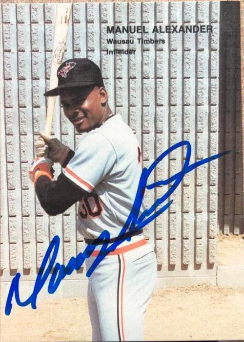Manny Alexander Signed 1990 Best Baseball Card - PastPros