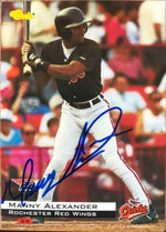 Manny Alexander Signed 1994 Classic Baseball Card - Baltimore Orioles