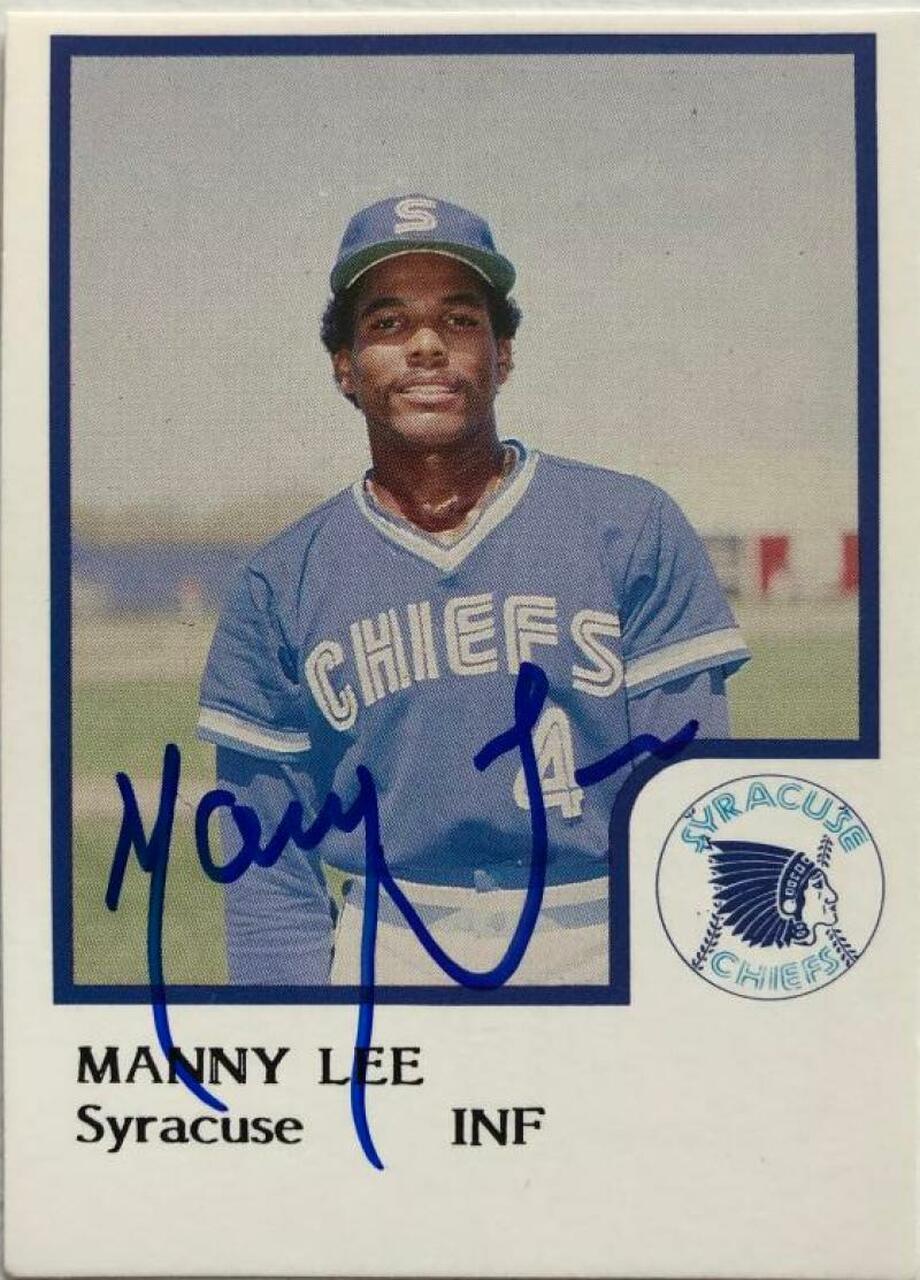 Manny Lee Signed 1986 ProCards Baseball Card - Syracuse Chiefs - PastPros