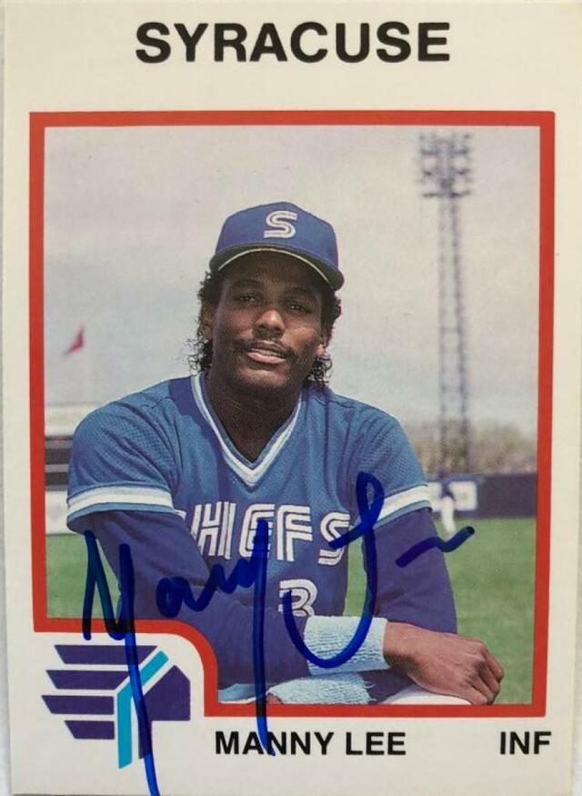 Manny Lee Signed 1987 ProCards Baseball Card - Syracuse Chiefs - PastPros