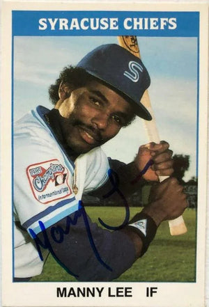 Manny Lee Signed 1987 TCMA Baseball Card - Syracuse Chiefs