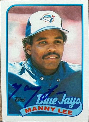 Manny Lee Signed 1989 Topps Baseball Card - Toronto Blue Jays