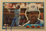 Manny Lee Signed 1989 Topps Big Baseball Card - Toronto Blue Jays - PastPros