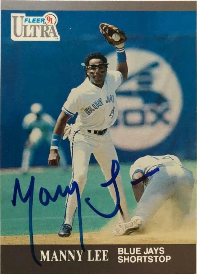 Manny Lee Signed 1991 Fleer Ultra Baseball Card - Toronto Blue Jays
