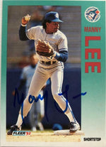 Manny Lee Signed 1992 Fleer Baseball Card - Toronto Blue Jays - PastPros