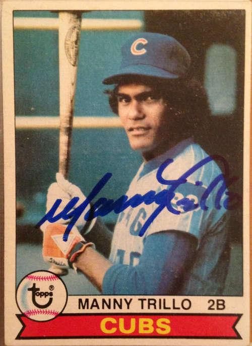 Manny Trillo Signed 1979 Topps Baseball Card - Chicago Cubs - PastPros