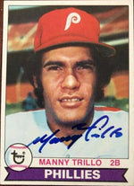 Manny Trillo Signed 1979 Topps Baseball Card - Philadelphia Phillies
