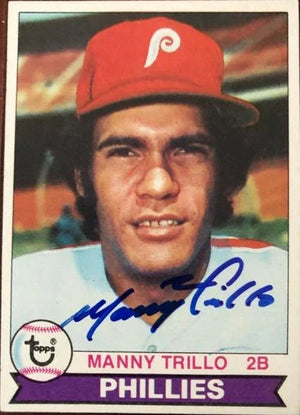 Manny Trillo Signed 1979 Topps Baseball Card - Philadelphia Phillies