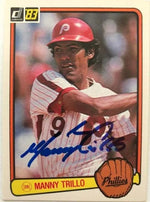 Manny Trillo Signed 1982 Donruss Baseball Card - Philadelphia Phillies