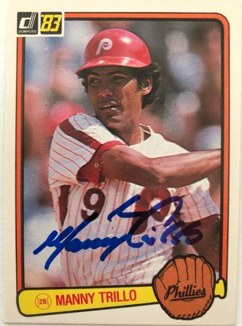 Manny Trillo Signed 1982 Donruss Baseball Card - Philadelphia Phillies - PastPros