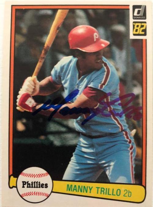 Manny Trillo Signed 1982 Donruss Baseball Card - Philadelphia Phillies - PastPros