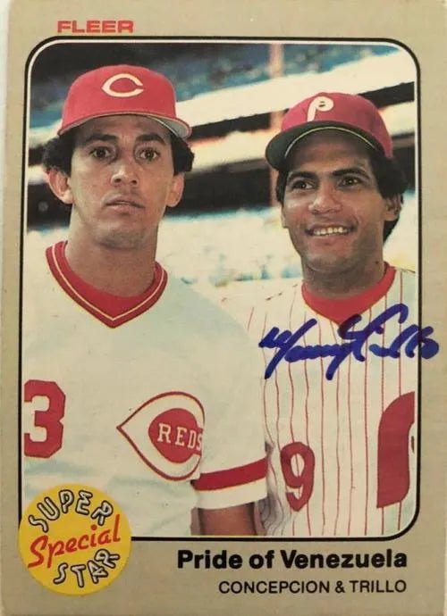 Manny Trillo Signed 1983 Fleer Baseball Card - Philadelphia Phillies