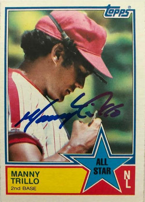 Manny Trillo Signed 1983 Topps Baseball Card - Philadelphia Phillies - PastPros