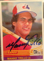Manny Trillo Signed 1984 Donruss Baseball Card - Montreal Expos - PastPros