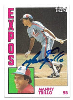 Manny Trillo Signed 1984 Topps Baseball Card - Montreal Expos