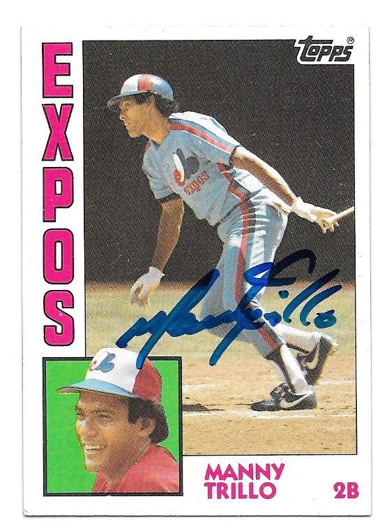 Manny Trillo Signed 1984 Topps Baseball Card - Montreal Expos - PastPros