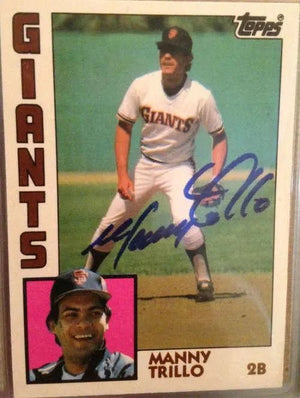 Manny Trillo Signed 1984 Topps Baseball Card - San Francisco Giants