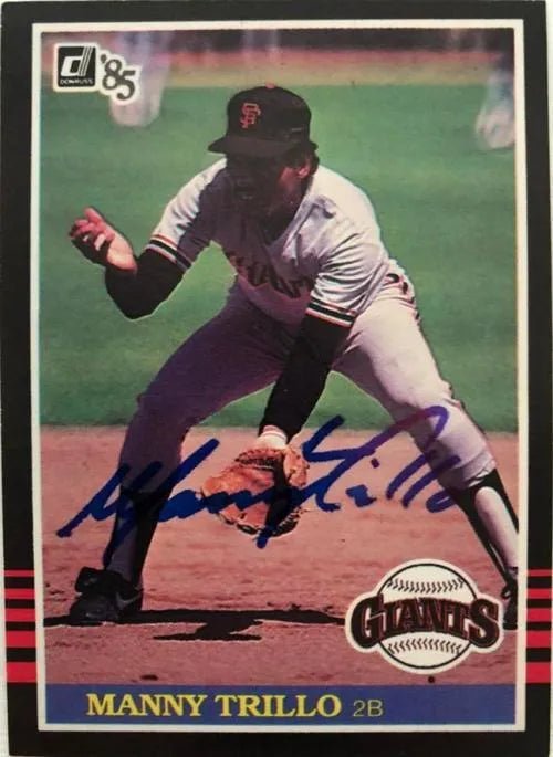 Manny Trillo Signed 1985 Donruss Baseball Card - San Francisco Giants