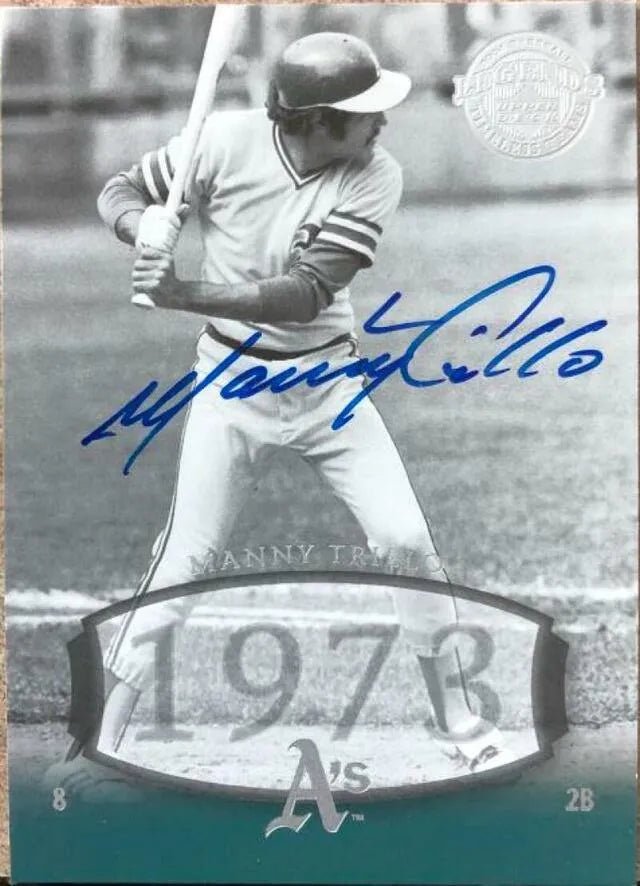 Manny Trillo Signed 2004 Upper Deck Legends Timeless Teams Baseball Card - Oakland A's