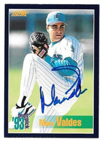 Marc Valdes Signed 1994 Score Baseball Card - Florida Marlins