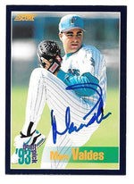 Marc Valdes Signed 1994 Score Baseball Card - Florida Marlins - PastPros