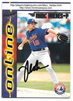 Marc Valdes Signed 1998 Pacific Online Baseball Card - Montreal Expos - PastPros