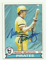 Mario Mendoza Signed 1979 Topps Baseball Card - Pittsburgh Pirates - PastPros