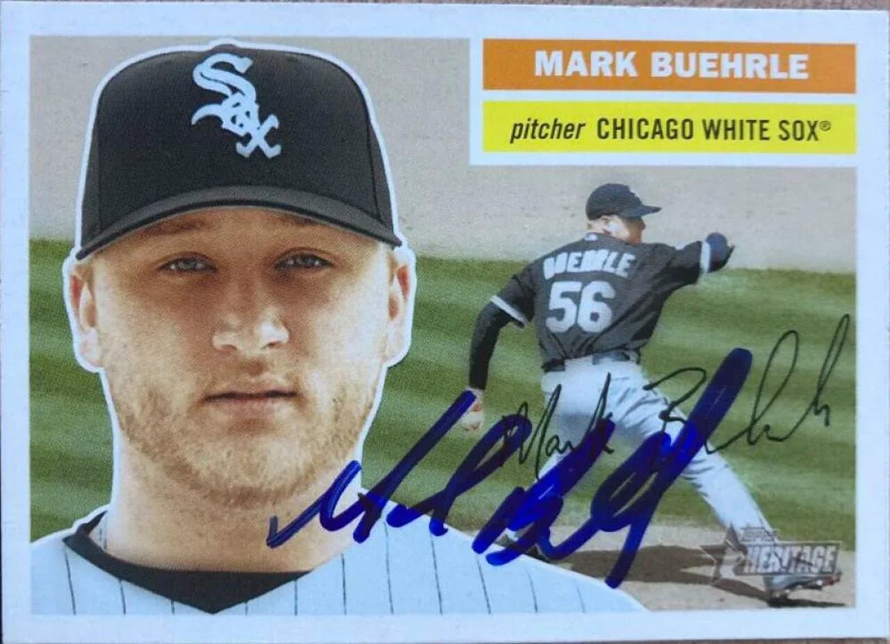 Mark Buehrle Signed 2005 Topps Heritage - Chicago White Sox