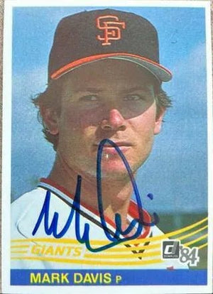 Mark Davis Signed 1984 Donruss Baseball Card - Oklahoma City 89ers