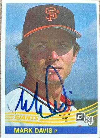 Mark Davis Signed 1984 Donruss Baseball Card - Oklahoma City 89ers - PastPros