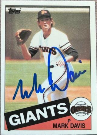 Mark Davis Signed 1985 Topps Tiffany Baseball Card - San Francisco Giants - PastPros