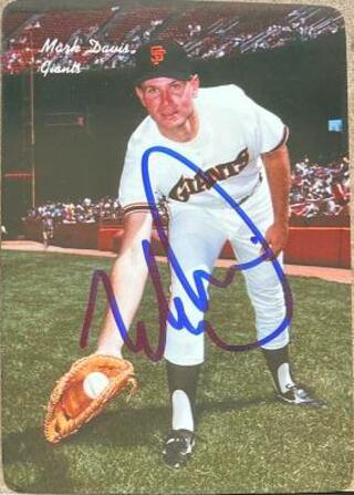 Mark Davis Signed 1986 Mother's Cookies Baseball Card - San Francisco Giants - PastPros