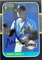 Mark Davis Signed 1987 Donruss Baseball Card - San Francisco Giants - PastPros